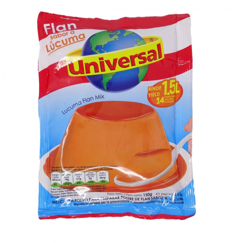Flan sabor Lúcuma
